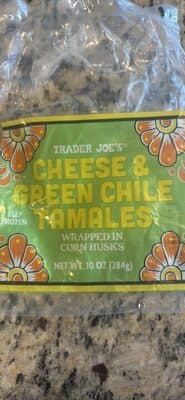 CHEESE & GREEN CHILE TAMALES