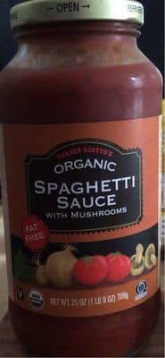 Organic Spaghetti Sauce with Mushroom