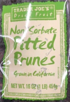 Non-Sorbate Pitted Prunes