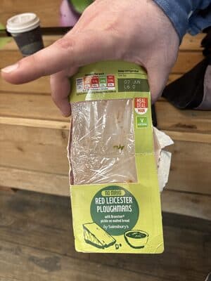 On the Go Red Leicester Ploughmans with Pickle on Malted Bread Meal Deal