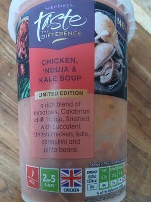 CHICKEN, 'NDUJA & KALE SOUP