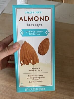 ALMOND beverage UNSWEETENED ORIGINAL