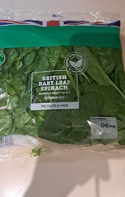 Baby leaf spinach