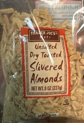 Dry Toasted Slivered Almonds