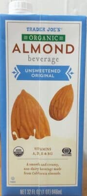 Organic Almond beverage Unsweetened Original
