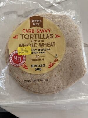 Tortillas made with whole wheat