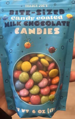 Bite-Sized Candy Coated Milk Chocolate Candies