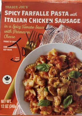 Spicy Farfalle Pasta with Italian Chicken Sausage