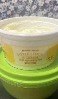MEYER LEMON & CREAM FLAVORED WITH OTHER NATURAL FLAVOR YOGURT
