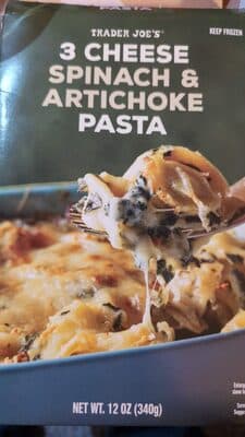3 cheese spinach & Artichoke pasta