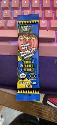 Apple Blueberry flavored Fruit Leather Wrap