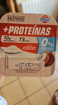 yogur proteínas coco