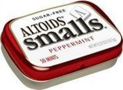 Peppermint sugarfree mints, peppermint