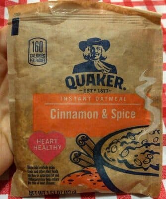 Instant Oatmeal Cinnamon & Spice