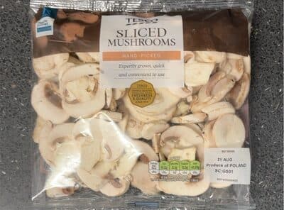 Sliced Mushrooms