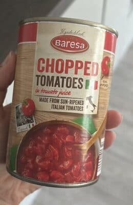 Gehackte Tomaten in Tomatensaft