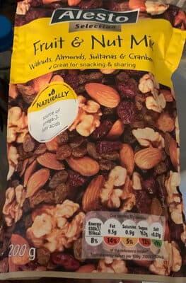 Mixed fruit and nut