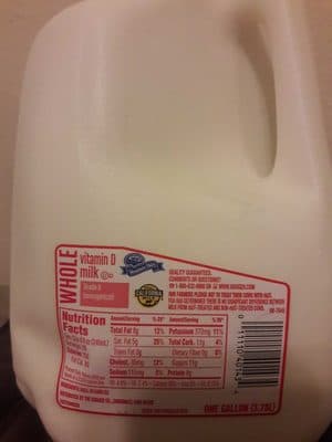 Whole vitamin d milk