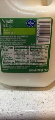 1% lowfat milk