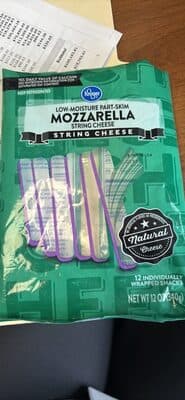 Low-Moisture Part-Skim Mozzarella String Cheese