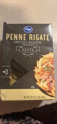 Penne Rigate Enriched Macaroni Product Pasta