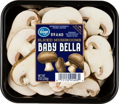 Sliced Mushrooms Baby Bella