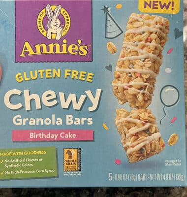 Chewy Granola Bars Birthday Cake