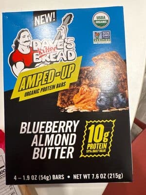 Amped-Up Organic Protein Bars - Blueberry Almond Butter