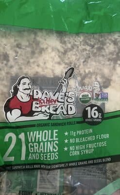 Organic sandwich rolls
