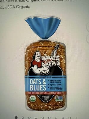 Dave's killer bread, blues bread, cornmeal crust