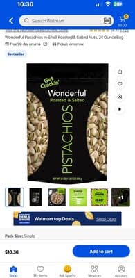 Wonderful Pistachios In-Shell Roasted & Salted Nuts