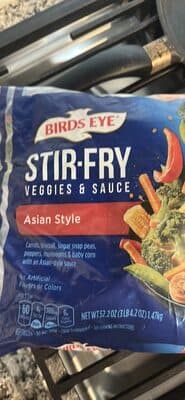 STIR FRY VEGGIES & SAUCE Asian Style