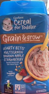 Hearty Bits Multigrain Banana Apple Strawberry Cereal (Toddler) imp