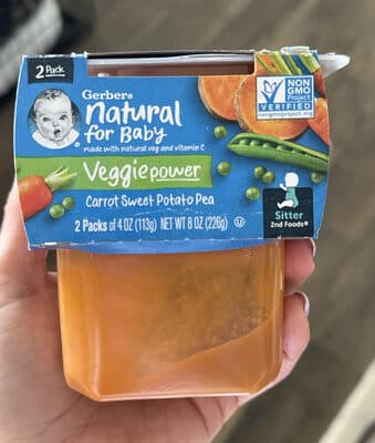 Natural for Baby Veggie Power Carrot Sweet Potato Pea
