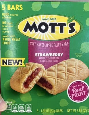 Strawberry Soft Baked Apple Filled Bars