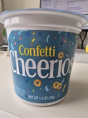 Confetti Cheerios Cup