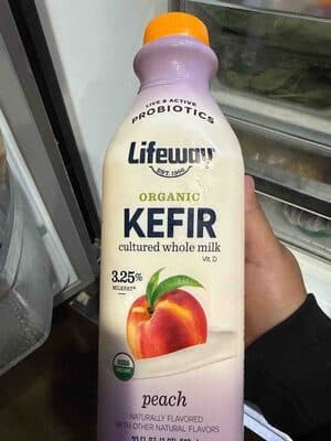 Organic Kefir Cultured Whole Milk Peach