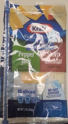 Kraft Natural Cheese Combo Pack Pepper Jack and Sharp Cheddar