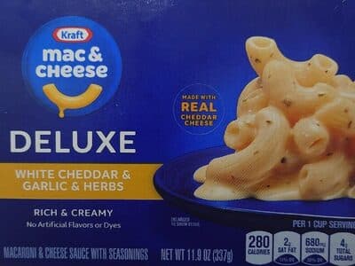Delux Macaroni and Cheese Garlic and Herb