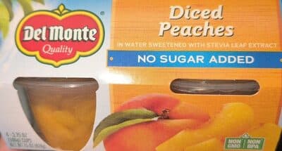 Diced Peached