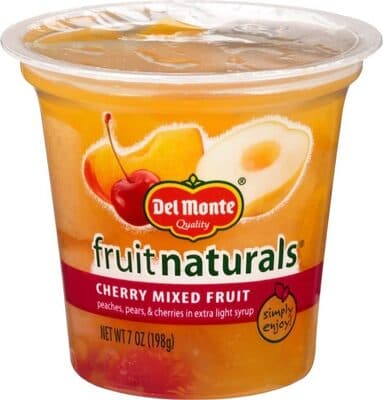 Fruit naturals cherry mixed fruit cup