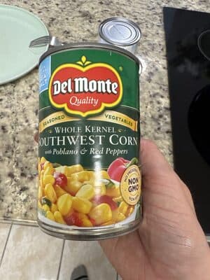 Whole Kernel Southwest Style Corn with Poblano & Red Peppers