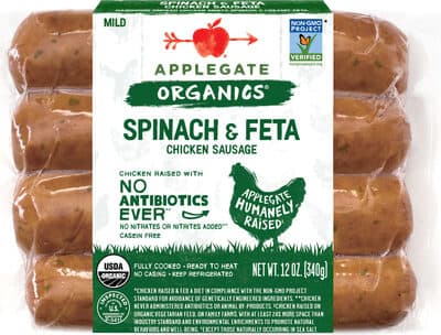 Spinach & Feta Chicken Sausage