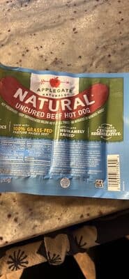 NATURAL UNCURED BEEF HOT DOG