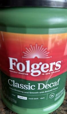 Folgers classic decaf