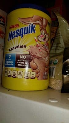 Chocolate flavored milk powder