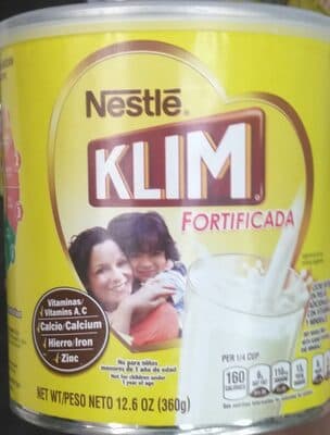 Nestle Klim Dry Whole Milk with Vitamins and Minerals