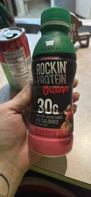 Rockin' Protein Builder Protein Shake Strawberry