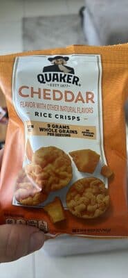 CHEDDAR RICE CRISPS