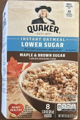 Instant Oatmeal Lower Sugar Maple & Brown Sugar